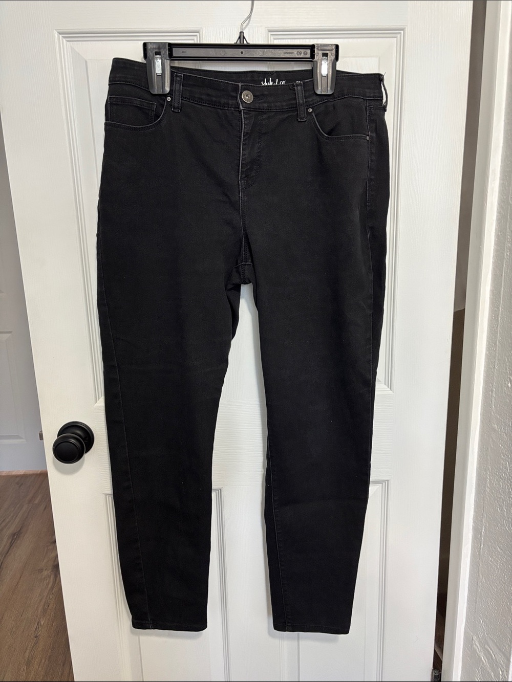 Style & Co Women's Black Curvy Skinny Leg Jeans